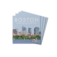 Boston Massachusetts Coaster Set