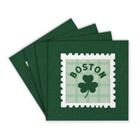 Boston Shamrock Stamp Coaster Set