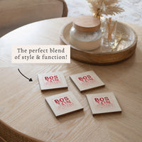Boston Pink Coaster Set