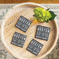 I Speak Fluent Boston Coaster Set