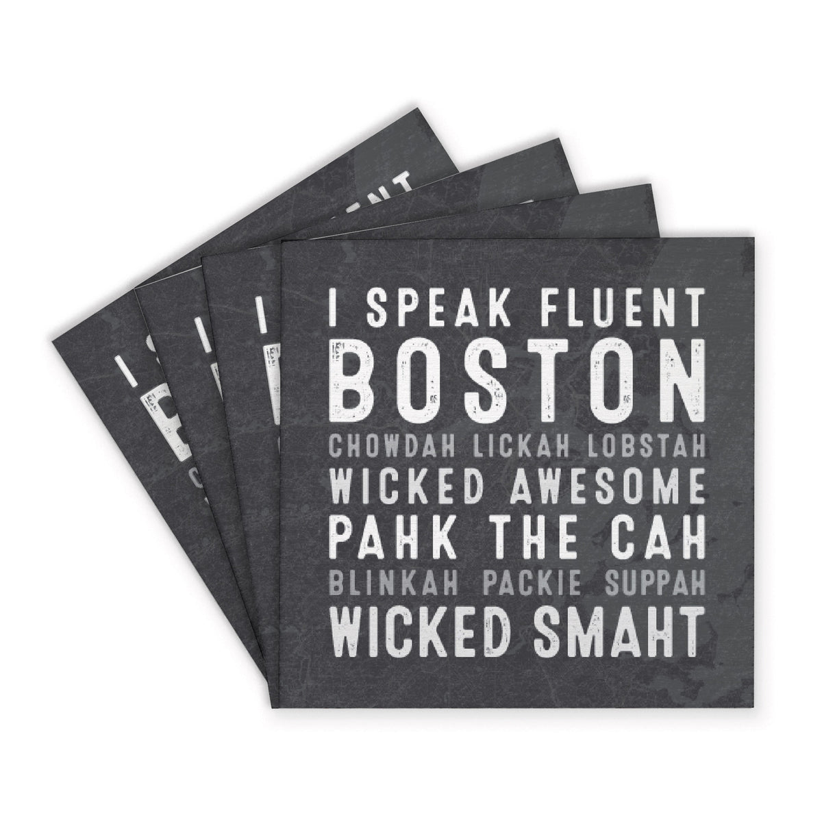 I Speak Fluent Boston Coaster Set