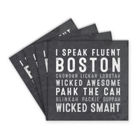 I Speak Fluent Boston Coaster Set