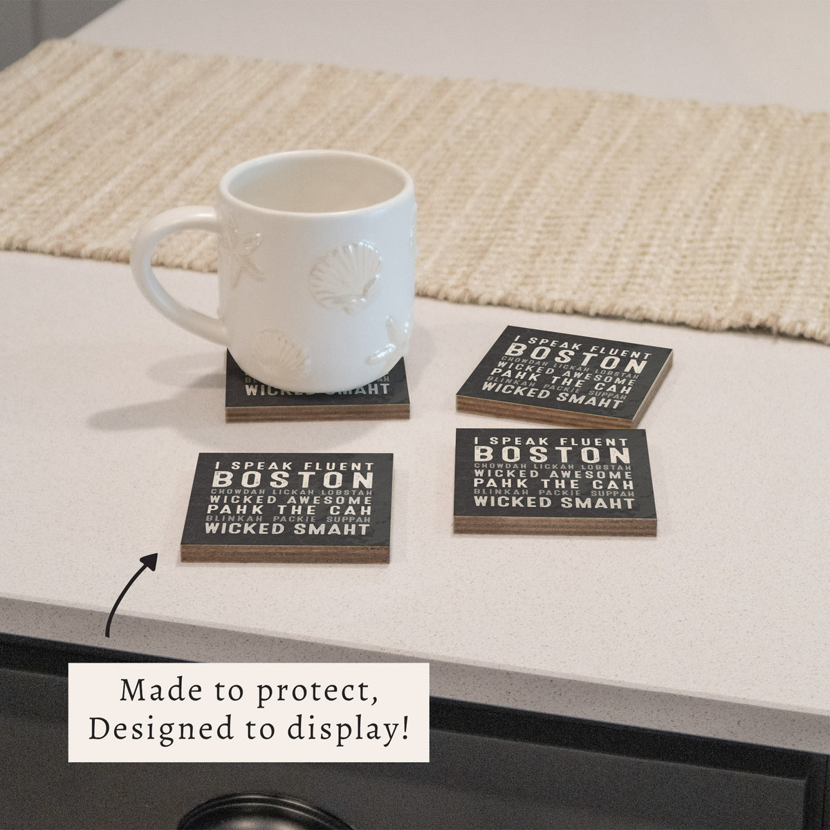 I Speak Fluent Boston Coaster Set