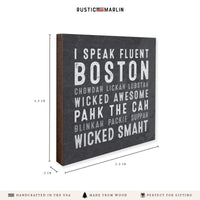 I Speak Fluent Boston Coaster Set