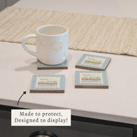 Boston Stamp Coaster Set