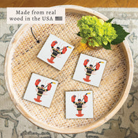 Boston Hockey Lobster Coaster Set