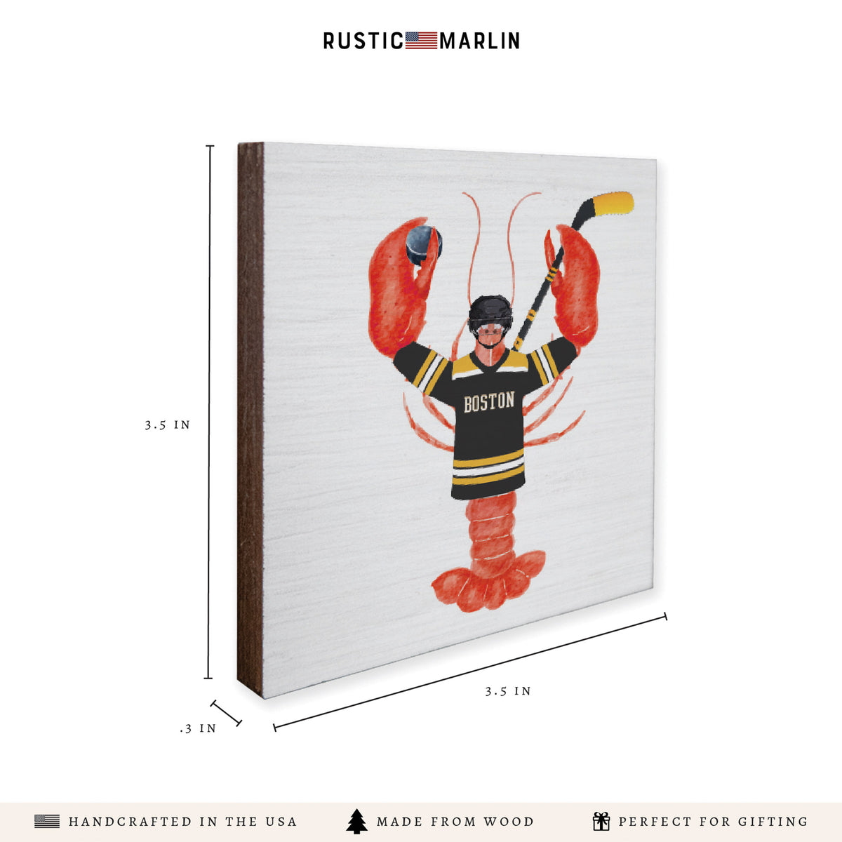 Boston Hockey Lobster Coaster Set