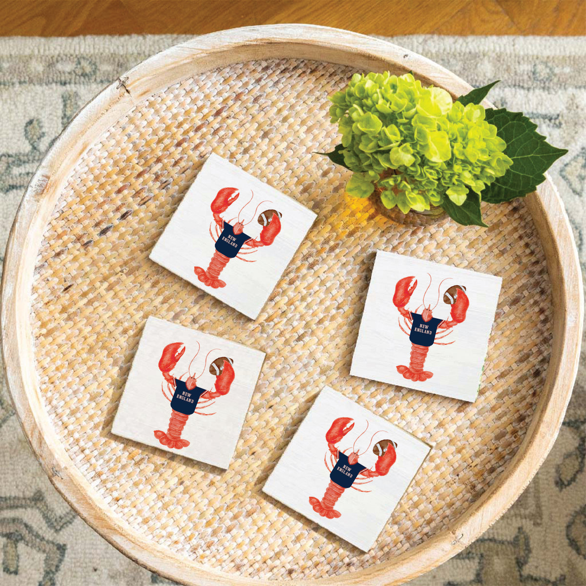 New England Lobster Coaster Set