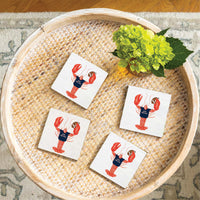 New England Lobster Coaster Set