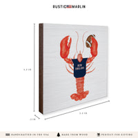 New England Football Lobster Coaster Set