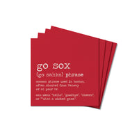 Go Sox Boston Phrase Coaster Set