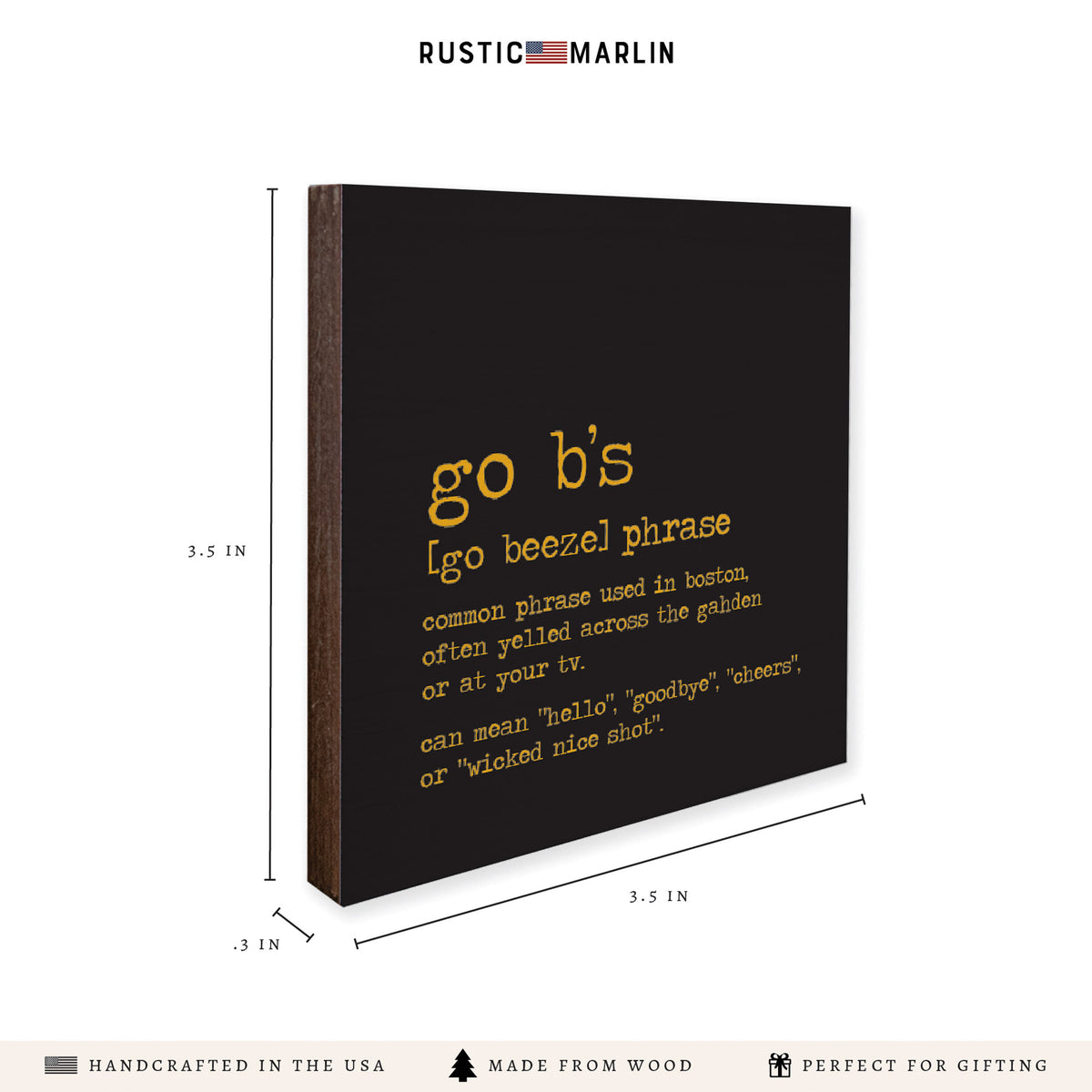 Boston Go B's Definition Coaster Set
