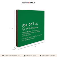 Boston Go Celts Definition Coaster Set