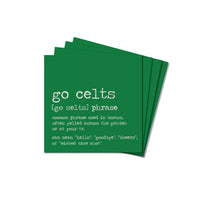 Go Celts Boston Phrase Coaster Set