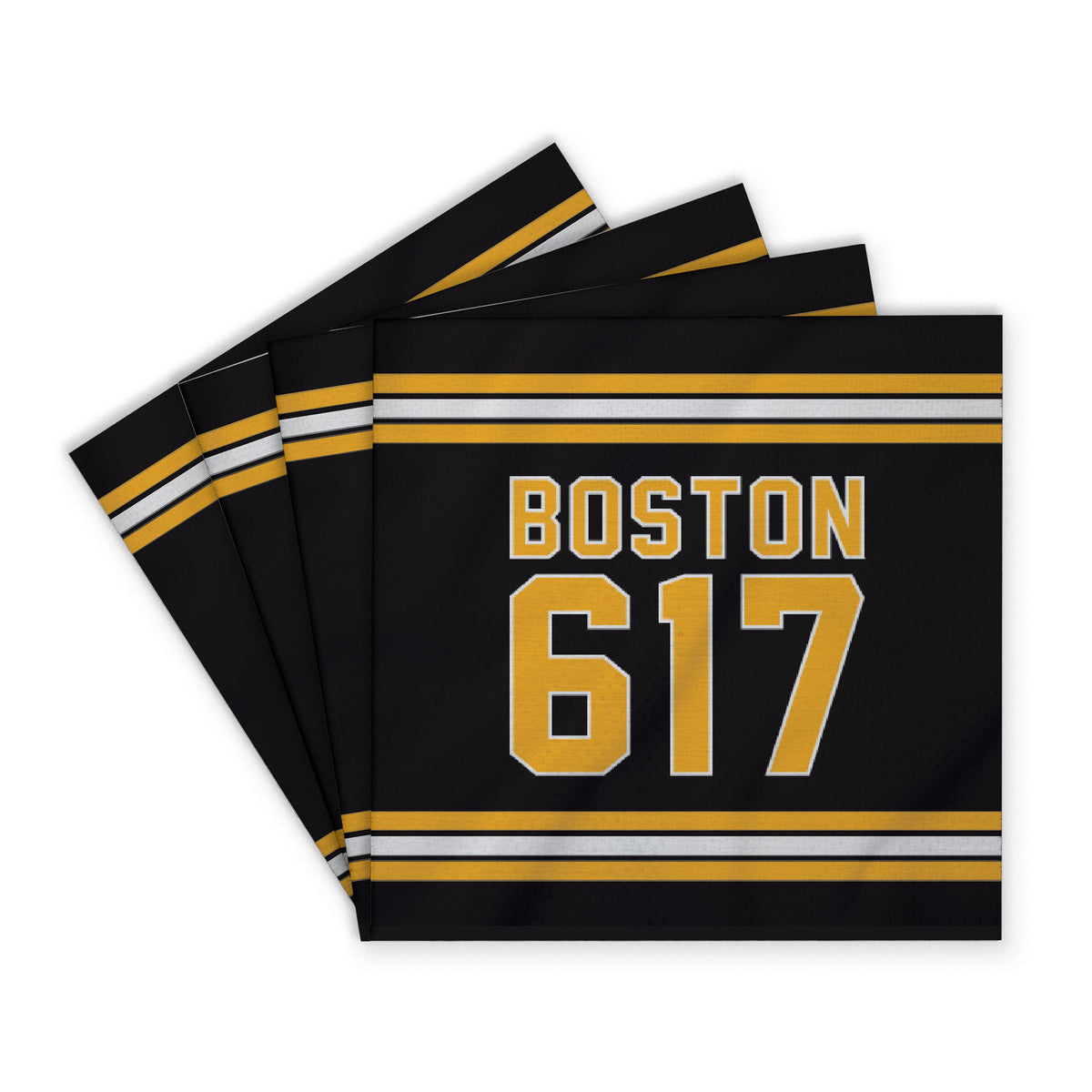 Boston 617 Black Gold Coaster Set