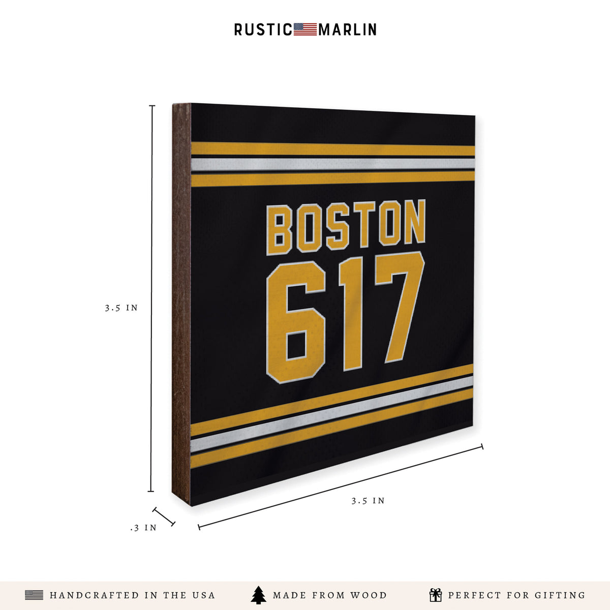 Boston 617 Black Gold Coaster Set