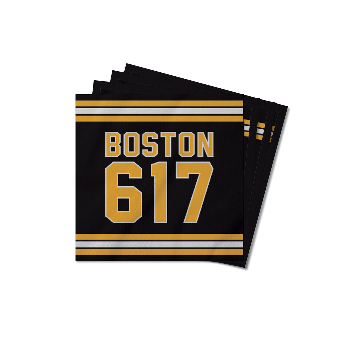 Boston 617 Black Gold Coaster Set