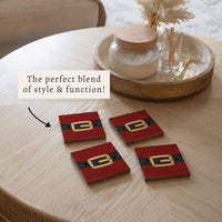 Santa's Buckle Coaster Set