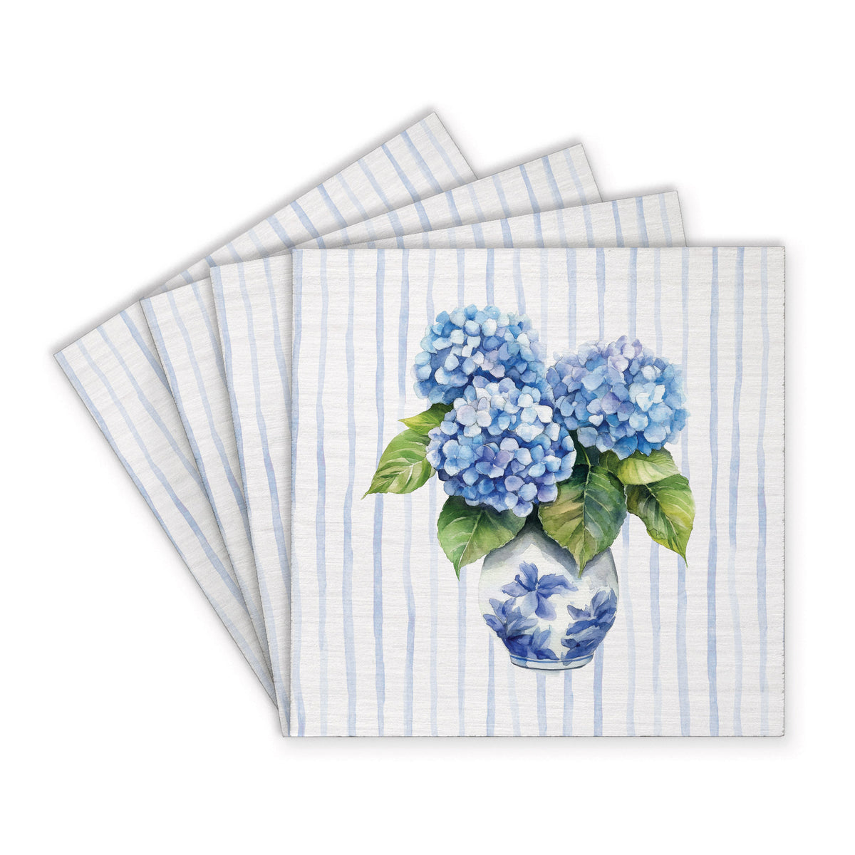 Hydrangea Vase Coaster Set
