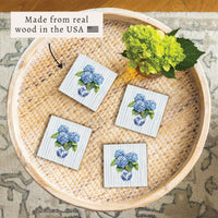 Hydrangea Vase Coaster Set