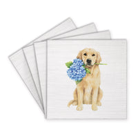 Hydrangea Dog Coaster Set