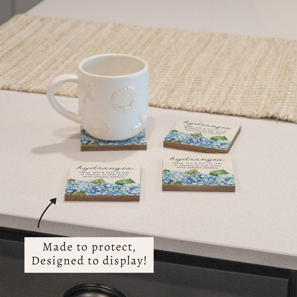 Hydrangea Definition Coaster Set