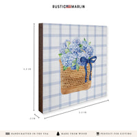 Hydrangea Basket Coaster Set