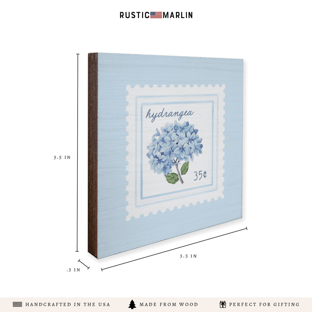 Hydrangea Stamp Coaster Set