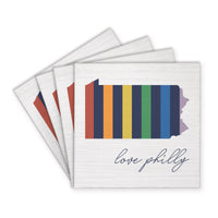 Philly Love Rainbow Coaster Set
