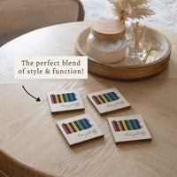 Philly Love Rainbow Coaster Set