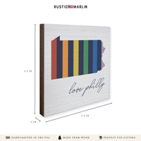 Philly Love Rainbow Coaster Set