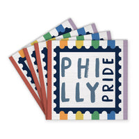 Philly Pride Stamp Coaster Set