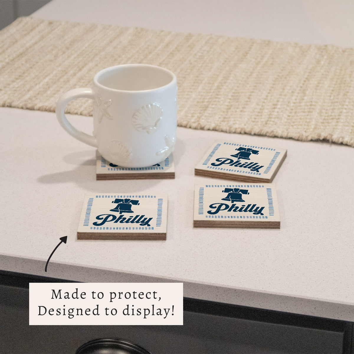 Philly Liberty Bell Coaster Set