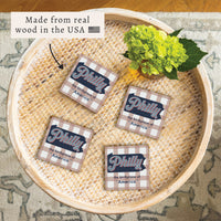 Philly Birthplace Of America Checkered Coaster Set