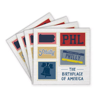 Philly Stamps Birthplace Coaster Set