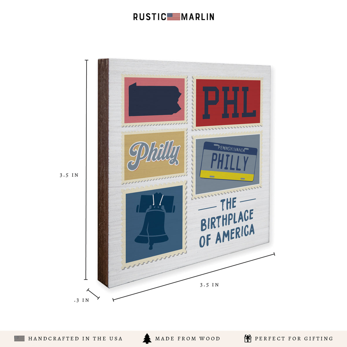 Philly Stamps Birthplace Coaster Set