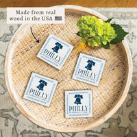 Philly Liberty Bell Birthplace Coaster Set