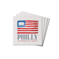 Philly American Flag Birthplace Coaster Set