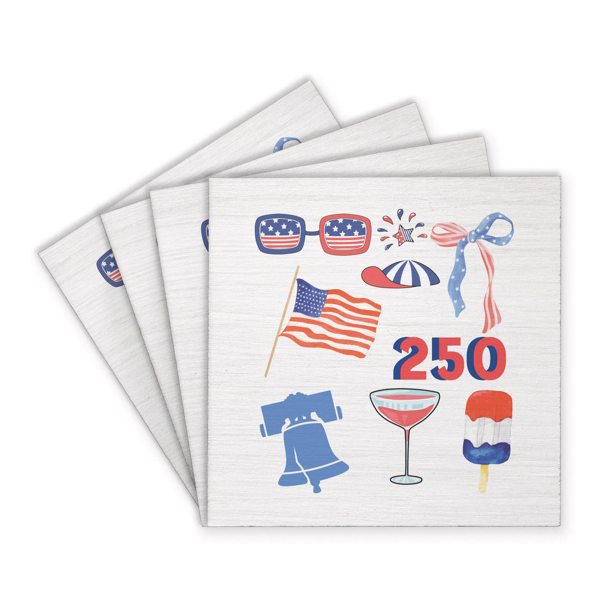 Philly America 250 Icons Coaster Set