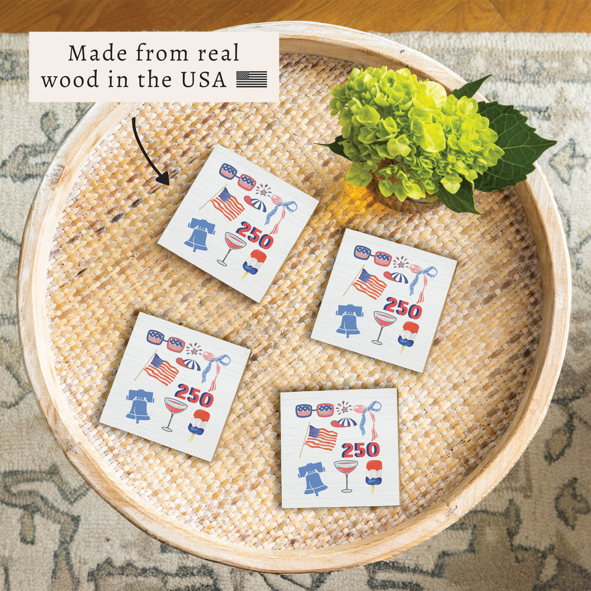 Philly America 250 Icons Coaster Set