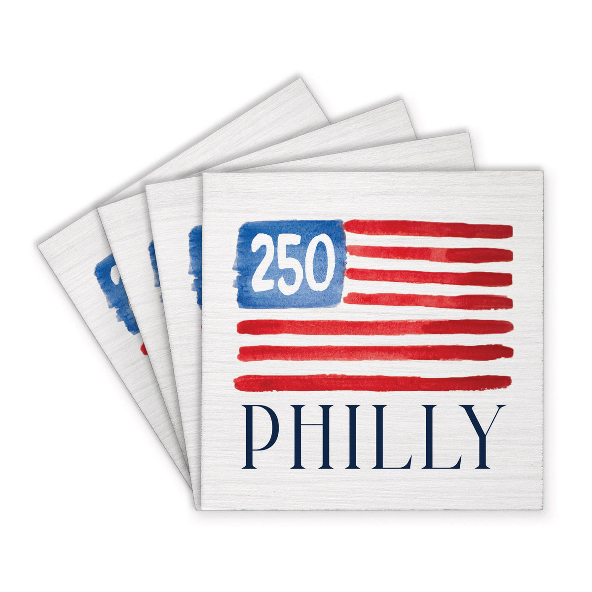 Philly America 250 Flag Coaster Set