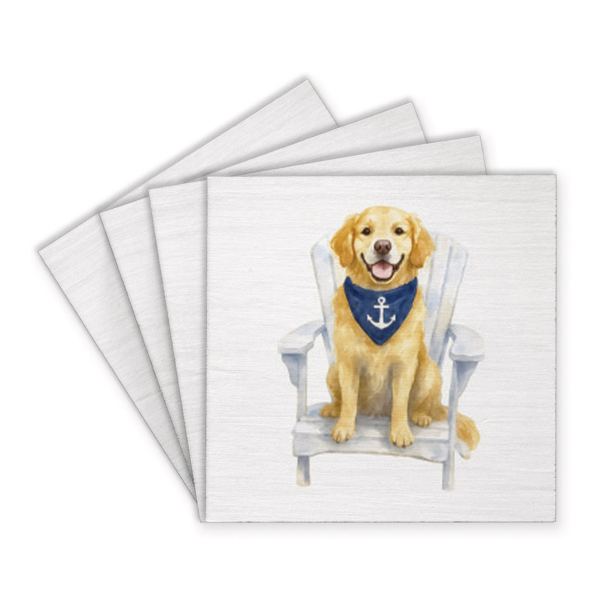 Coastal Dog Coaster Set