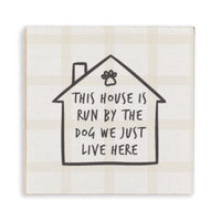 House Run By Dog Coaster Set