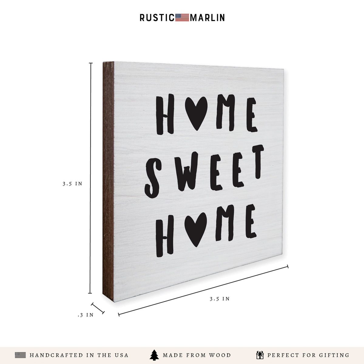 Home Sweet Home Hearts Coaster Set