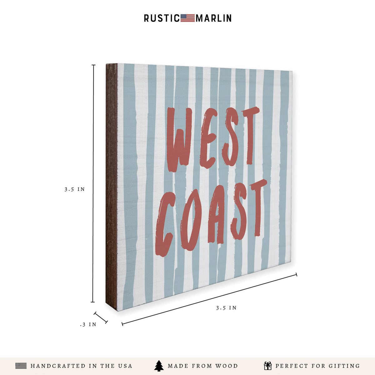 West Coast Striped Coaster Set