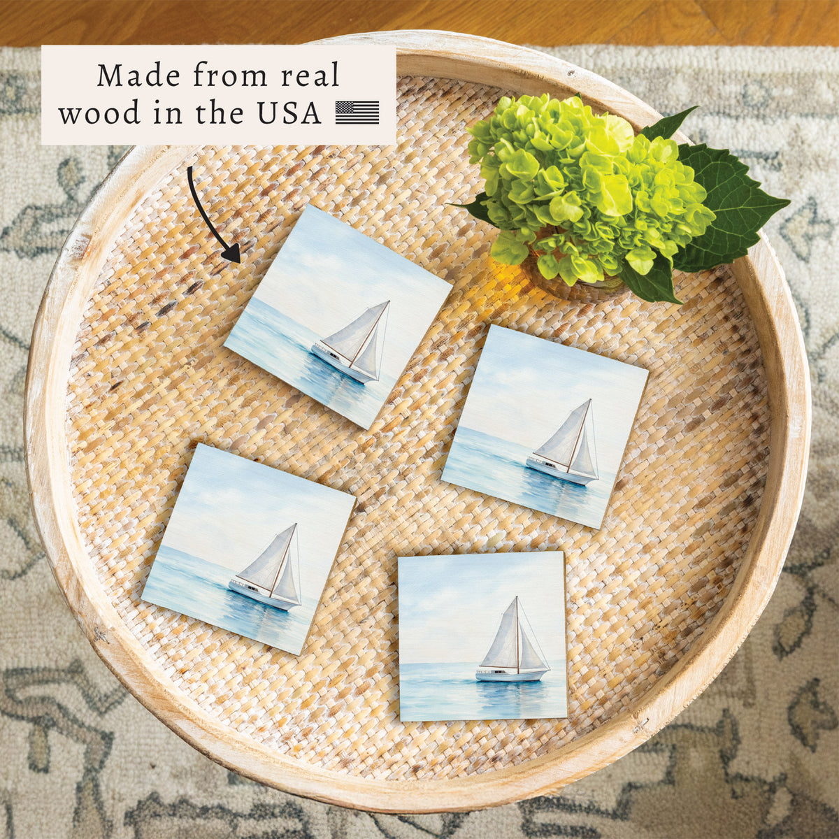 Sailboat Coaster Set