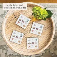 American Summer Icons Coaster Set