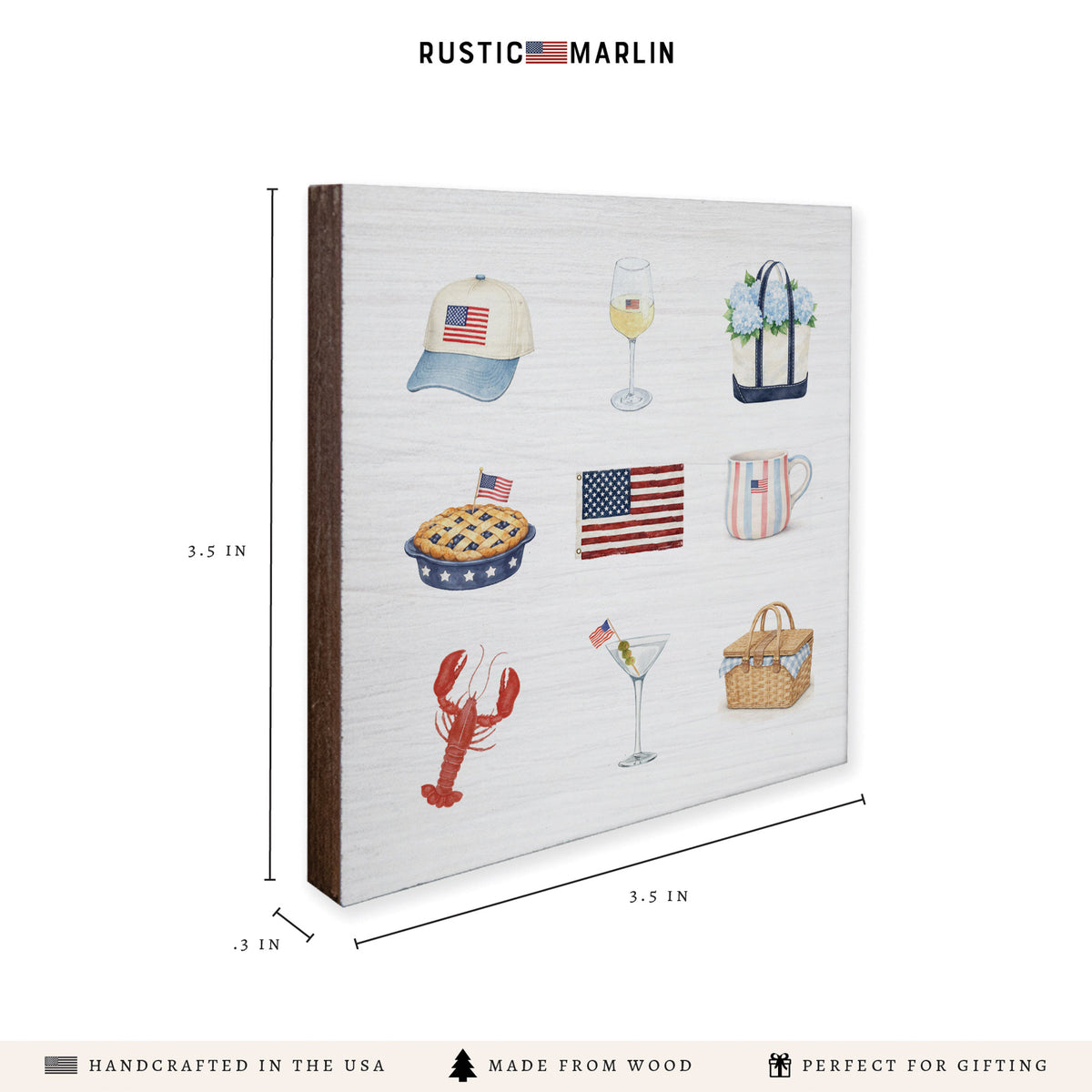 American Summer Icons Coaster Set