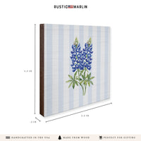 Texas Bluebonnet Floral Coaster Set