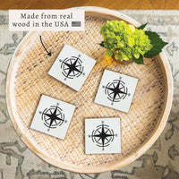 Nautical Compass Coaster Set